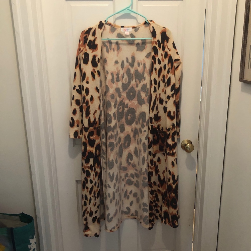 Lularoe leopard Cardigan